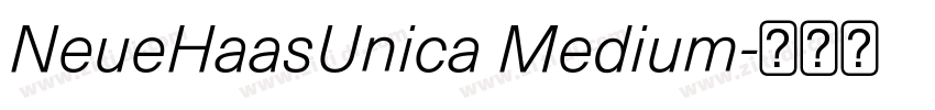 NeueHaasUnica Medium字体转换
